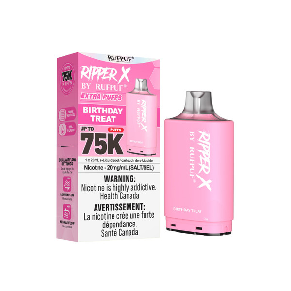 Ripper X 75K Birthday Treat disposable vape available in Windsor at Ace Vapes