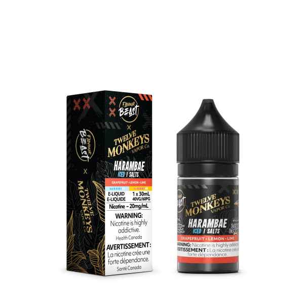 Flavour Beast x 12 Monkeys - Harambae Iced Nic Salt 30ML