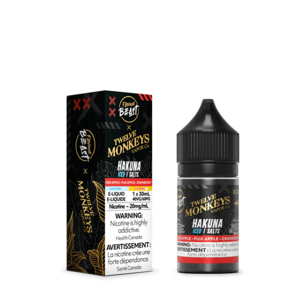 Flavour Beast x 12 Monkeys - Hakuna Iced Nic Salt 30ML