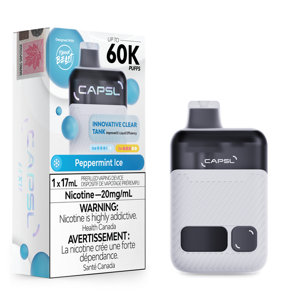 Capsl 60K Peppermint Ice disposable vape Ontario Canada