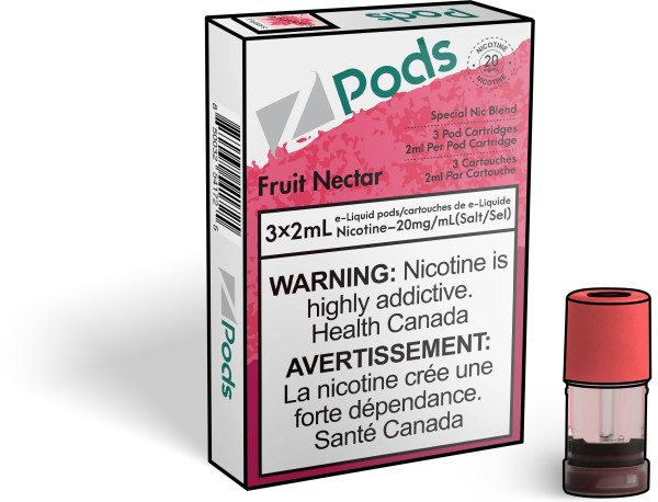 Z Pods Fruit Nectar 2 percent prefilled vape pods Ontario Canada