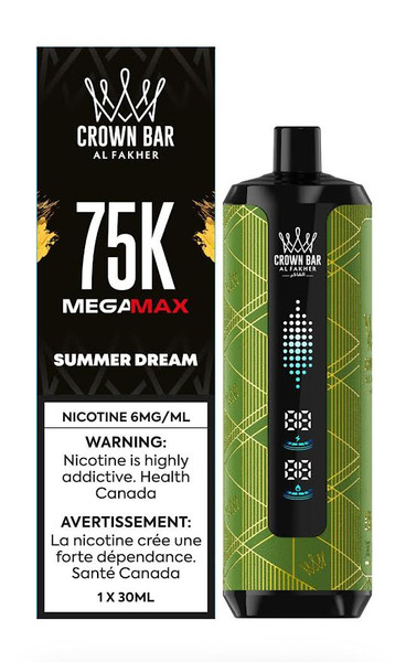 Al Fakher MegaMax 75K Summer Dream hookah style disposable vape Windsor Ontario Canada