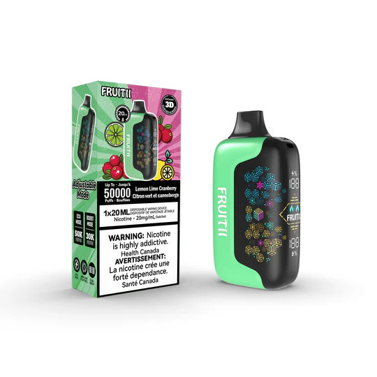 Fruitii 50K Lemon Lime Cranberry 20mg disposable vape Ontario Canada