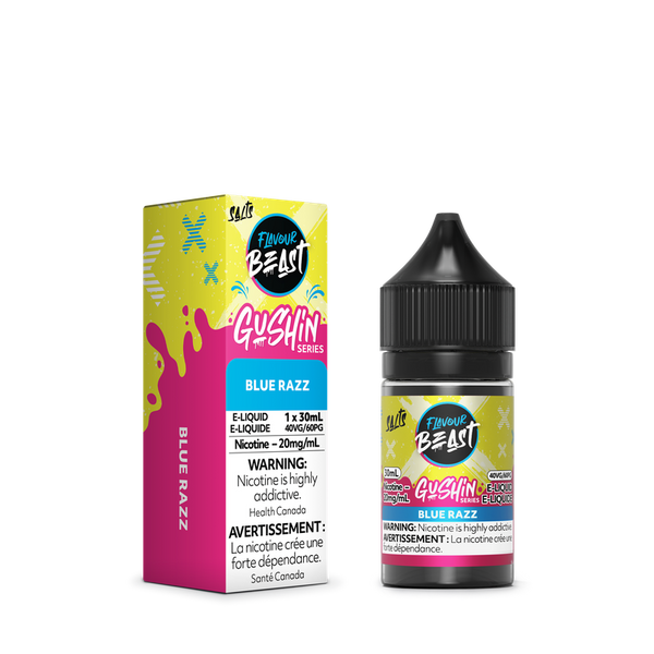 Flavour Beast Gushin Blue Razz 30ml e-liquid vape juice for refillable vape devices Canada Windsor
