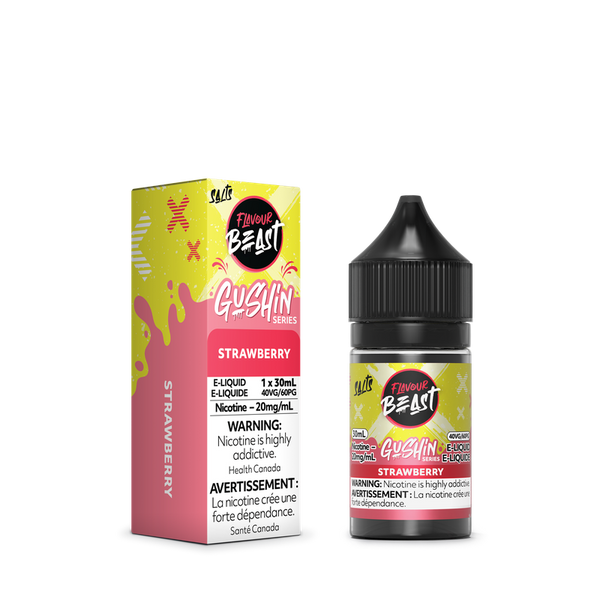 Flavour Beast Gushin Strawberry 30ml e-liquid vape juice for refillable vape devices Canada Windsor