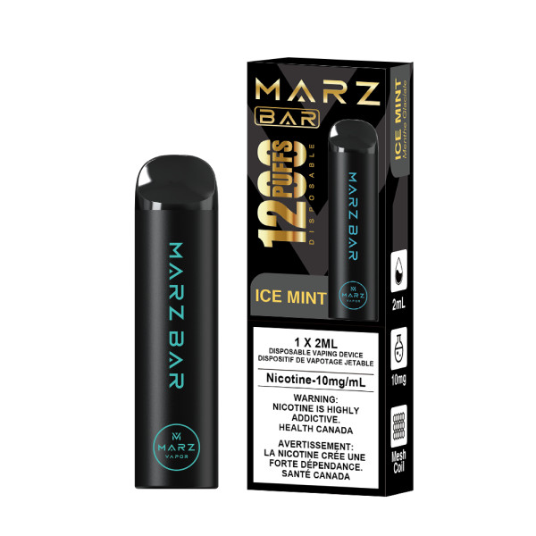 Marz Bar 1200 Ice Mint 10mg disposable vape Canada Windsor