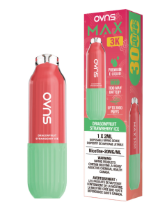 OVNS Max 3K Dragonfruit Strawberry Ice disposable vape 20mg Canada Windsor