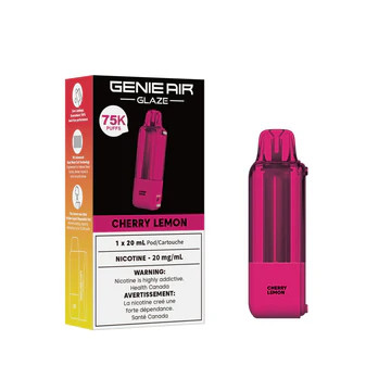 Genie Air Glaze 75K Pod Cherry Lemon prefilled vape pod Ontario Canada