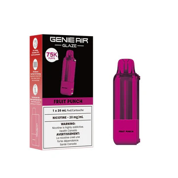 Genie Air Glaze 75K Pod Fruit Punch prefilled vape pod Ontario Canada