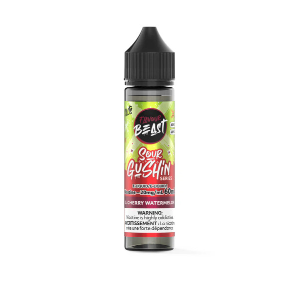 Flavour Beast Gushin Sour Cherry Watermelon 60ml e-liquid Ontario Canada