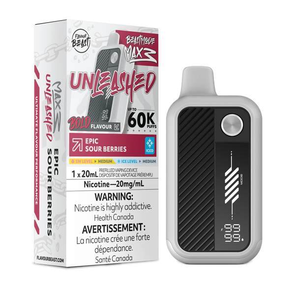 Beast Mode Max 3 60K Epic Sour Berries disposable vape Ontario Canada