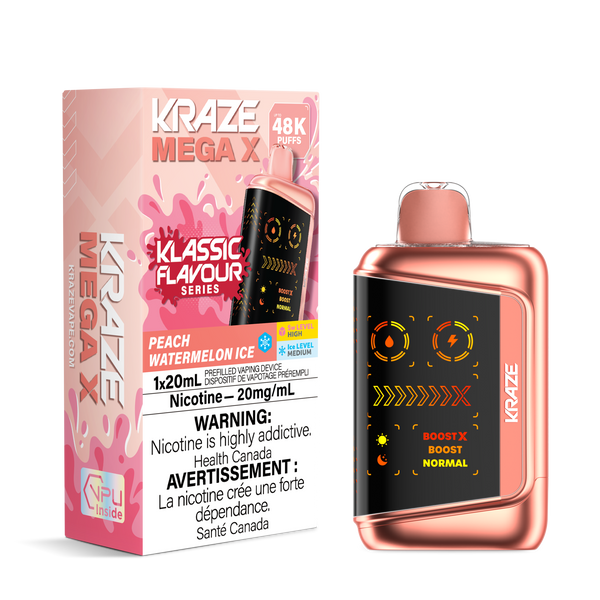 Kraze Mega X 48K Peach Watermelon Ice (ON)