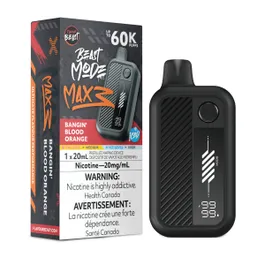 Beast Mode Max 3 60K Bangin Blood Orange disposable vape available at Ace Vapes in Windsor, Ontario, Canada.
