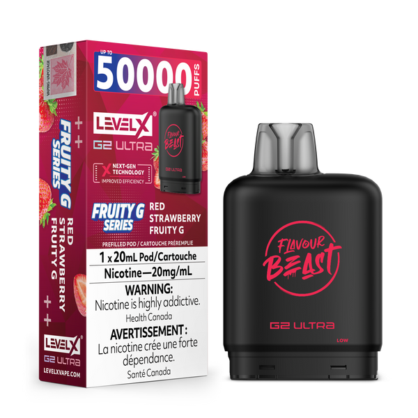 Level X G2 Ultra 50K Red Strawberry Fruity G