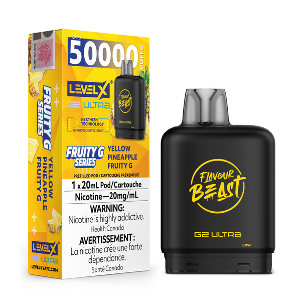 Level X G2 Ultra 50K Yellow Pineapple Fruity G