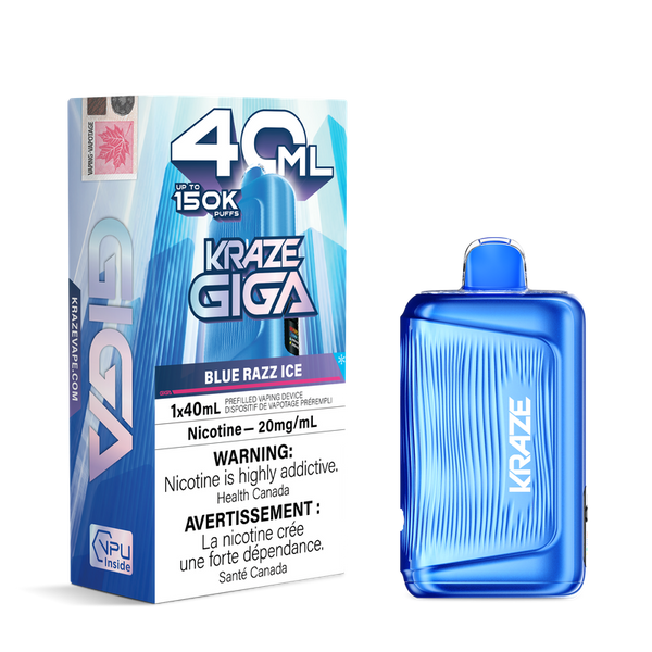 Kraze Giga 150K Blue Razz Ice