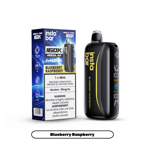 Instabar Mega Pro 160K Blueberry Raspberry