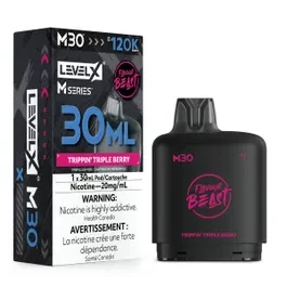 Level X M Series 120K Trippin Tripple Berry Pod available at Ace Vapes Windsor