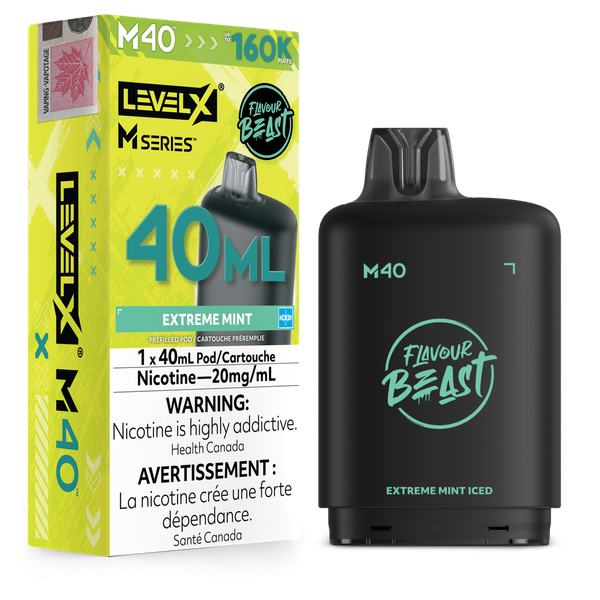 Level X M Series 160K Extreme Mint Replacement Pod – Ace Vapes Windsor