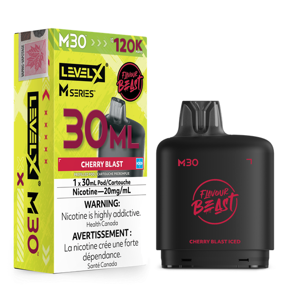 Level X M Series 120K Cherry Blast Replacement Pod – Ace Vapes Windsor