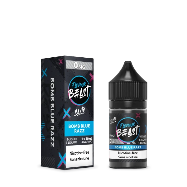 Flavour Beast Zero Nic E-Liquid Bomb Blue Razz 20mg 30ml