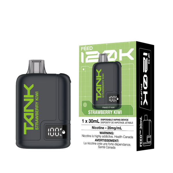 Feed Tank 120K Strawberry Kiwi Vape Product at Ace Vapes Windsor