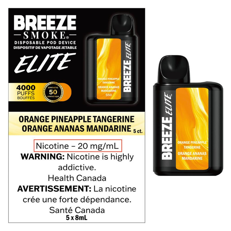 Breeze Elite 4000 Puffs Orange Pineapple Tangerine