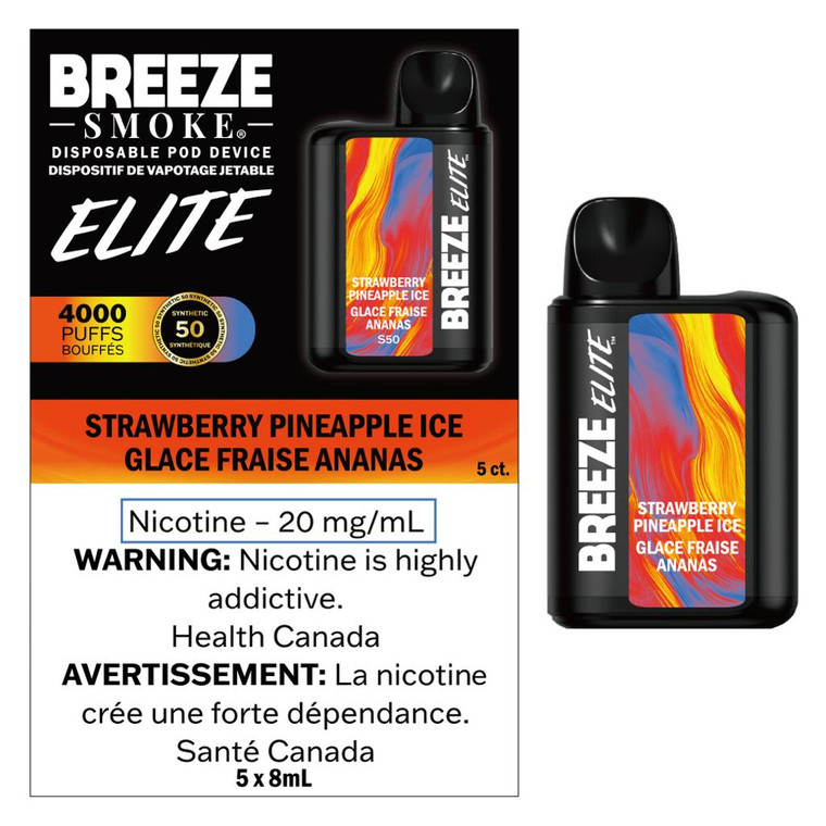 Breeze Elite 4000 puffs Strawberry Pineapple Ice