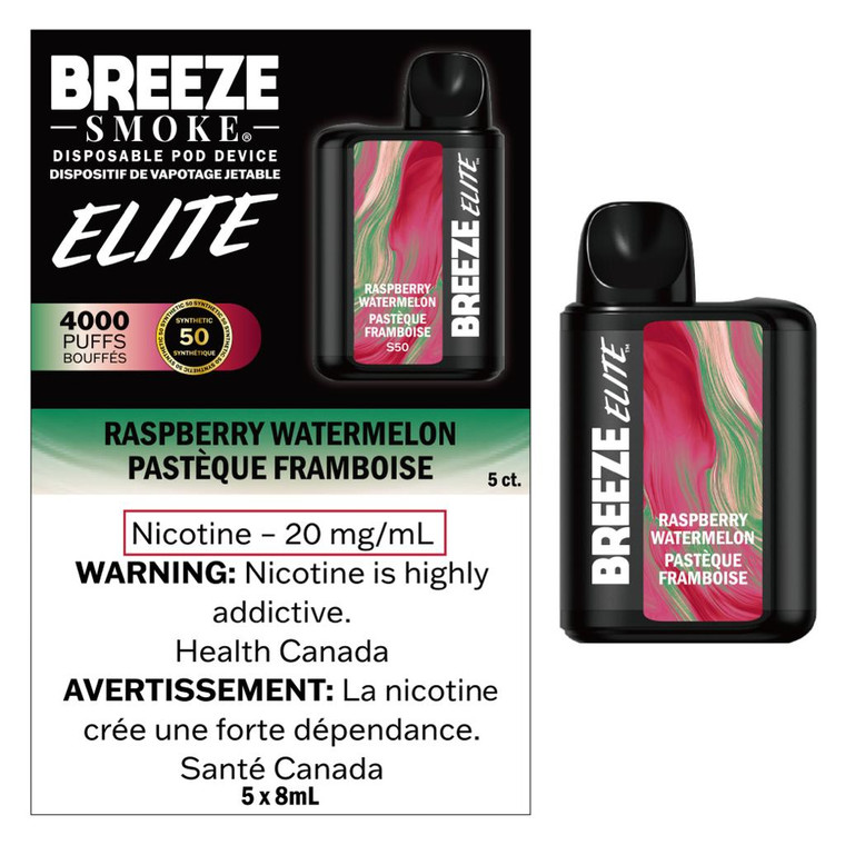 Breeze Elite 4000 Puffs Raspberry Watermelon