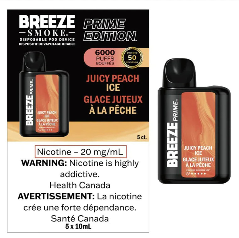 Breeze Prime Juicy Peach Ice S50