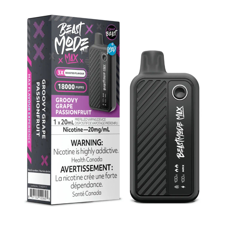 Flavour Beast Beast Mode Max Groovy Grape Passionfruit 20mg(ON)