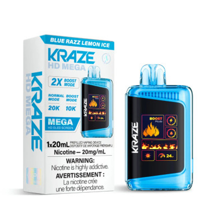 Kraze HD Mega Blue Razz Lemon Ice 20mg(ON)