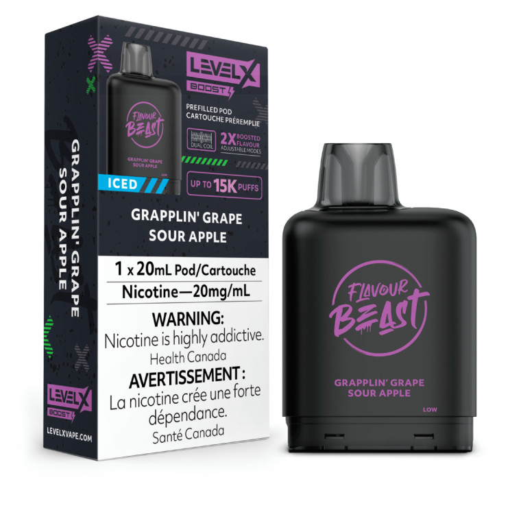 Level X Boost G2 Grapplin Grape Sour Apple 20mg(ON)