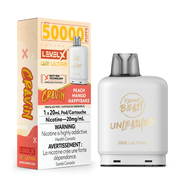 Level X G2 Ultra 50K Peach Mango Happybake 20mg