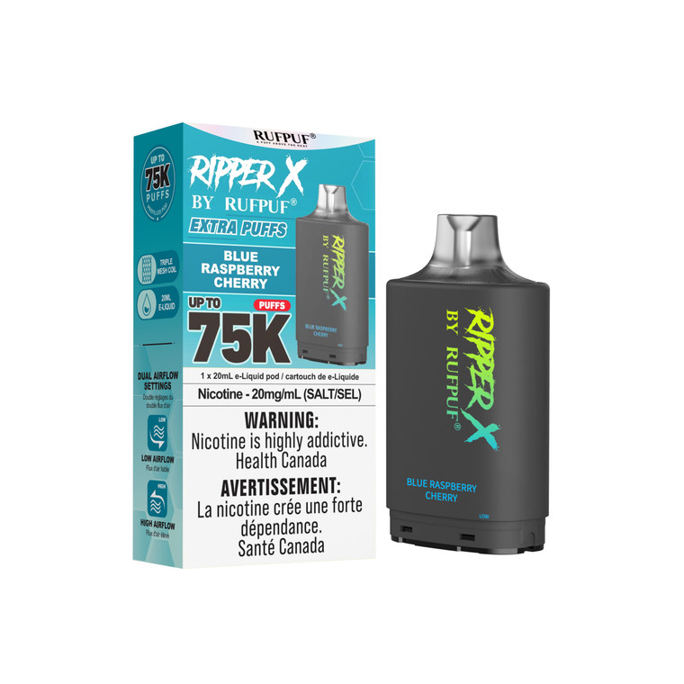 Ripper X 75K Blue Raspberry Cherry 20mg