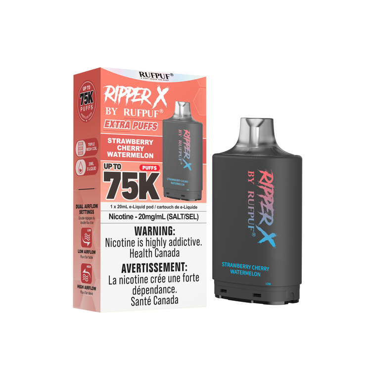 Ripper X 75K Strawberry Cherry Watermelon 20mg