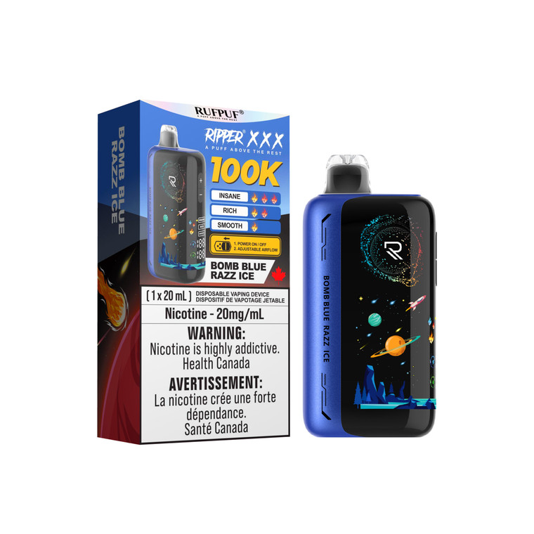 Ripper XXX 100K Bomb Blue Razz Ice