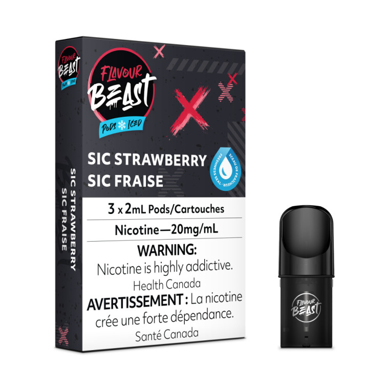 Flavour Beast Pods Sic Strawberry