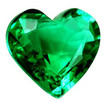 Heart 0.76 Green Emerald - #1082712