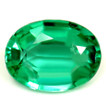 Oval 0.58 Green Emerald - #1090658