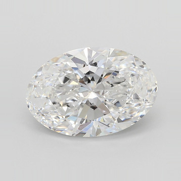 Oval 4.05 E VVS2 - #1055697 - Lab Grown