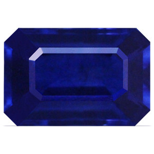 Emerald 0.61 Blue Sapphire - #1069372