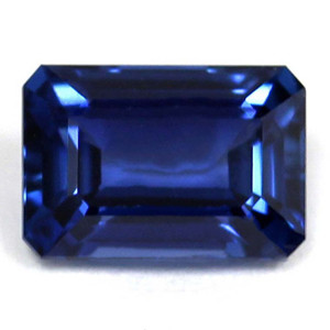 Emerald 0.78 Blue Sapphire - #1068846