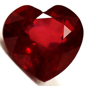 Heart 3.59 Red Ruby - #1069342
