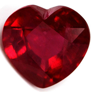 Heart 3.65 Red Ruby - #1069348