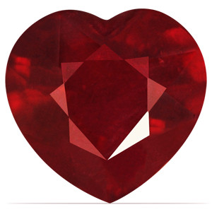 Heart 3.68 Red Ruby - #1069341