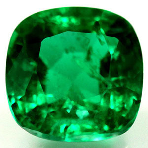 Cushion 0.69 Green Emerald - #1070840