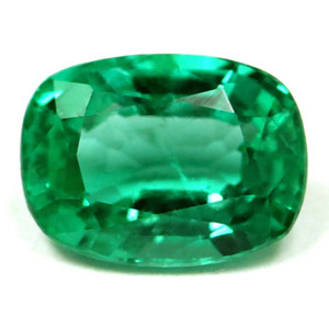 Cushion 0.73 Green Emerald - #1070798