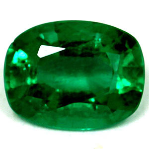 Cushion 0.85 Green Emerald - #1070795