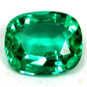 Cushion 0.57 Green Emerald - #1070793